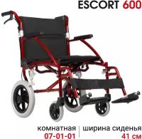 Кресло-коляска каталка механическая инвалидная складная легкая с усиленной рамой Ortonica Base 110/Escort 600 ширина сиденья 41 см