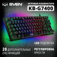 Игровая клавиатура KB-G7400 (87кл., 12 Fn функций, подсветка)