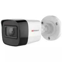 Камера видеонаблюдения HiWatch DS-T200A (2.8 mm) - 2Мп уличная цилиндрическая мультиформатная c микрофоном и EXIR подсветкой 20м