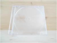 5 штук Коробка футляр для 1 CD диска, Slim 5 мм, Clear прозрачный, CD Box на 1 компакт диск