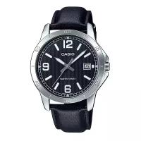 Наручные часы CASIO MTP-V004L-1B, серебряный, черный