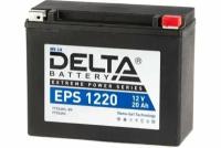 Мото аккумулятор гелевый Delta EPS 1220 12В (YTX24HL-BS, YTX24HL) аккумулятор для мотоцикла, квадроцикла, скутера, снегохода