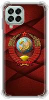 Дизайнерский силиконовый с усиленными углами чехол для Самсунг Гэлакси М33 5Ж / Samsung Galaxy M33 5G Герб СССР