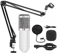 Студийный конденсаторный микрофон BM-800 ( Серебро )