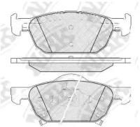 К-т торм. колодок Fr HO Accord VIII 08- NiBK PN8863