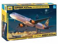 1/144 Пассажирский авиалайнер Аэробус А321сео Звезда 7040