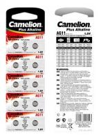 Батарейки Camelion AG11-BP10 LR721 1.5v (1упаковка