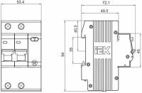 Дифференциальный автомат IEK АД 12 2П C 4.5 кА AC электромеханический