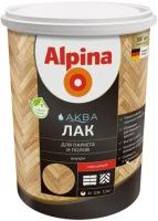 Лак акриловый Alpina аква паркетный глянц. 0,9 л (1/6) 