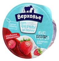 Верховье творожок клубника-земляника, 4.2%, 140 г