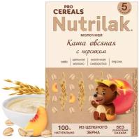 Каша Nutrilak молочная PROCEREALS овсяная с персиком, с 5 месяцев
