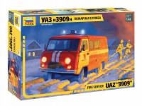 1/43 УАЗ 3909 Пожарная служба Звезда 43001