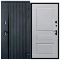 Дверь входная металлическая DIVA ДХ-46 2050x860 Правая Черный кварц - Д13 Белый софт, тепло-шумоизоляция, антикоррозийная защита для квартиры
