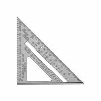 Алюминиевая треугольная линейка DEKO DKM180-255-180