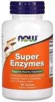 Таблетки NOW Super Enzymes, 250 г, 90 шт
