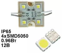 Светодиодный модуль (кластер) BEELED BLDCL-4SMD5050-W - упаковка 20шт