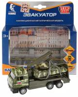 Машина металл Камаз Эвакуатор, 12 см. танк т-90 Технопарк SB-17-24-D-WB