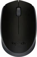 Мышь беспроводная Logitech M171 dpi, USB, черный/серый (910-004424)