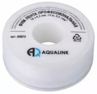 Лента ФУМ AQUALINK, 19 мм х 0.2 мм х 15 м, профессиональная