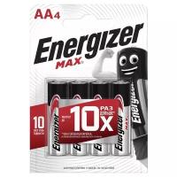 Батарейка Energizer Max AA/LR6, в упаковке: 4 шт