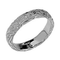 Кольцо обручальное Эстет серебро, 925 проба