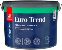 Краска интерьерная для обоев и стен Euro Trend (Евро Тренд) TIKKURILA 9 л бесцветная (база C)
