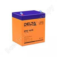 Аккумулятор Ибп 12В 5А. ч. Delta (Dtm 1205) (90Х70х107) Agm DELTA battery арт. DTM1205