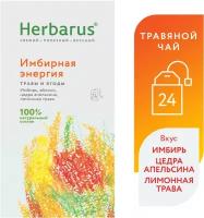 Чайный напиток Herbarus, Имбирная энергия, 24 пак