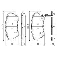 Колодки тормозные Bosch, 0986494691