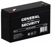 Аккумулятор General Security GSL 12-6 для детского электромобиля, аварийного освещения, кассового терминала, GPS оборудования, эл. скутера