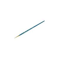 Кисть ГАММА Галерея, синтетика, круглая, короткая ручка (302050), №5/0, 1 шт., блистер, голубой
