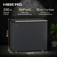 Морозильный ларь HIBERG PF 25 NFXd, No Frost, 230 л, темно-серый