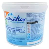 AQUATICS / Медленный стабилизированный хлор 3 в 1 (хлор,альгицид,коагулянт) в таблетках по 200 г. 3кг