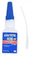 Loctite 406, 20 мл, суперклей цианоакрилатный с пипеткой-наконечником