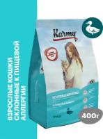 Сухой корм KARMY Hypoallergenic для кошек склонных к пищевой аллергии Утка 0,4кг