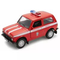 Внедорожник Welly LADA 4x4 Пожарная охрана (42386FS) 1:34, 12 см