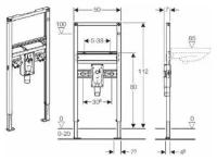 Рама Geberit 111.480.00.1 Duofix для раковины
