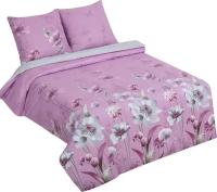 Комплект постельного белья АртПостель, «Рассвет» поплин, розовый, цветы