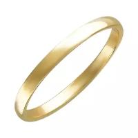 Обручальные кольца Эстет Тонкое обручальное кольцо из желтого золота, ширина 1,8 мм