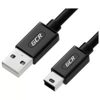 Дата кабель USB / MiniUSB 0.5м для зарядки и передачи данных GCR 28/24AWG двойное экранирование армированный морозостойкий