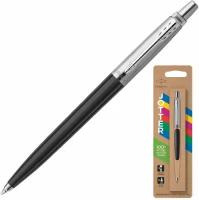 Ручка шариковая подарочная Parker Jotter Originals Color Plastic в комплекте ежедневник А5 черный, фирменный пакет Parker, набор в подарок, 880894