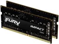 Модуль памяти SO-DIMM DDR 4 DIMM 32Gb PC25600, 3200Mhz, Kingston FURY Impact (Kit of 2) (KF432S20IBK2/32) (retail)