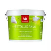 Краска полиуретановая Tikkurila Betolux Akva полуглянцевая белый 9 л 10.35 кг