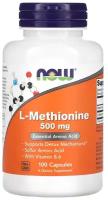 Капсулы NOW L-Methionine, 260 г, 500 мг, 100 шт