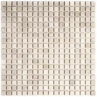 Мраморная мозаика Natural Mosaic 7M025-15T-(Crema-Marfil) бежевый светлый квадрат матовый