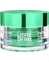 Librederm Hyaluronic Moisturizing Sebo-regulating Night Cream for Oily Skin Гиалуроновый ночной крем для лица увлажняющий себорегулирующий для жирной кожи, 50 мл