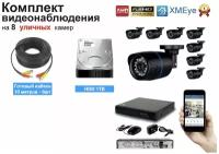 Полный готовый комплект видеонаблюдения на 8 камер Full HD (KIT8AHD100B1080P_HDD1TB)