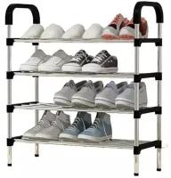 Обувница 4 яруса ~Smile Shop~/ полка для обуви в прихожую / этажерка для обуви / гардеробная система хранения / подставка для обуви