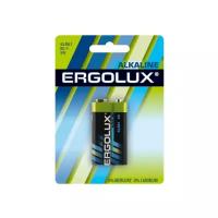 Батарейка Ergolux Alkaline Крона (6LR61 BL-1), в упаковке: 1 шт