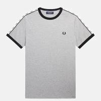 Мужская футболка FRED PERRY, Цвет: Серый, Размер: M